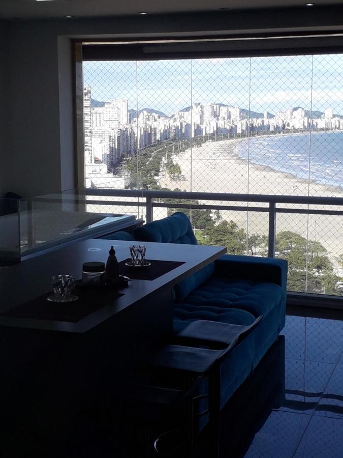 Maravilhoso Apto Vista Mar Jacuzzi Wi Fi Pe Areia Santos  Exterior photo