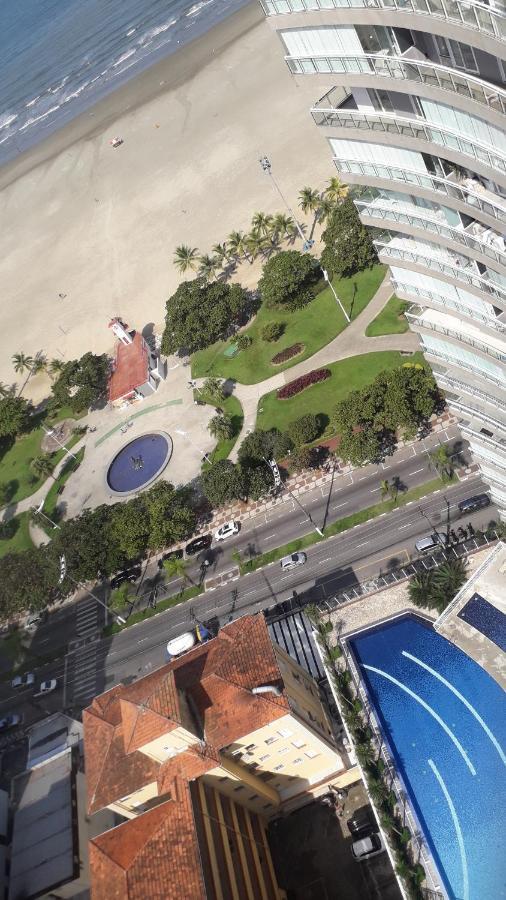 Maravilhoso Apto Vista Mar Jacuzzi Wi Fi Pe Areia Santos  Exterior photo