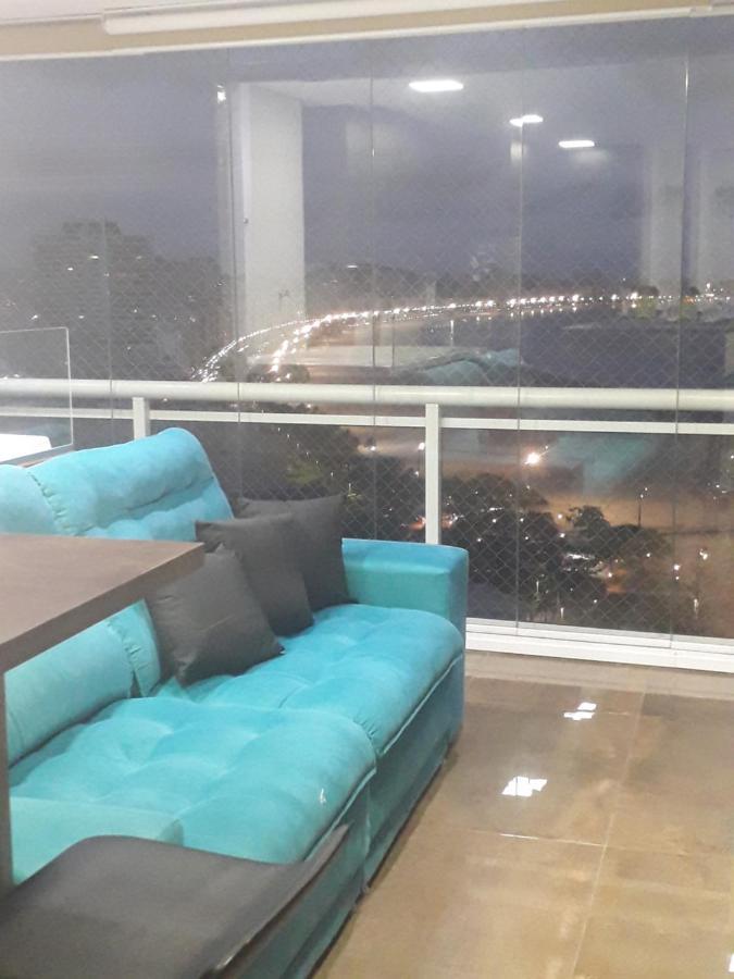 Maravilhoso Apto Vista Mar Jacuzzi Wi Fi Pe Areia Santos  Exterior photo